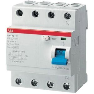ABB 2CSF204101R1400 Ochrana před úrazem proudem typu A - 4pól, 40A ABB 2CSF204101R1400 Ochrana před úrazem proudem typu A - 4pól, 40A