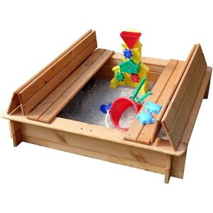 PROMADINO Donald Holzsandkasten Rechteckig - Kindersandkasten PROMADINO Donald Holzsandkasten Rechteckig - Kindersandkasten