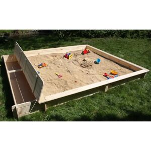 PROMADINO Yanick - Holzsandkasten, Beige - 248x225x21 cm PROMADINO Yanick - Holzsandkasten, Beige - 248x225x21 cm