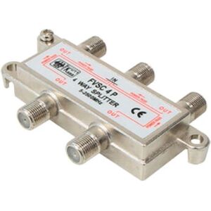 Transmedia FVSC4P Divisor/Combinador de cables - 75 Ohm, 5-2500 MHz, F-Jack Transmedia FVSC4P Divisor/Combinador de cables - 75 Ohm, 5-2500 MHz, F-Jack