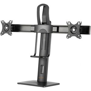 myWall Monitor Stand - Adjustable Height - Supports 17-27 inch Screens - Black - Monitor Mount myWall Monitor Stand - Adjustable Height - Supports 17-27 inch Screens - Black - Monitor Mount