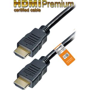 Transmedia C 215-1 HDMI-kabel - 4K Ultra HD - Zwart Transmedia C 215-1 HDMI-kabel - 4K Ultra HD - Zwart