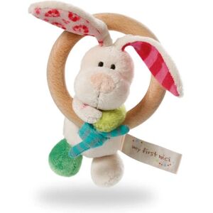 NICI Tilli Baby Rammelaar - Zacht Pluche, Houten Bijtring, Belletje NICI Tilli Baby Rammelaar - Zacht Pluche, Houten Bijtring, Belletje