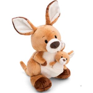 NICI Kelly Canguro in Peluche - 25cm, Material Riciclato NICI Kelly Canguro in Peluche - 25cm, Material Riciclato