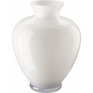 Rosenthal Gianna Witte Glazenvaas - 36cm - Rond Rosenthal Gianna Witte Glazenvaas - 36cm - Rond