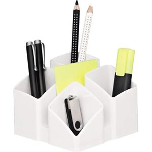 HAN Scala Pen/Pencil Holder White - Organizer with 4 Compartments HAN Scala Pen/Pencil Holder White - Organizer with 4 Compartments