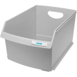 Han Compact Papel - 25L, Gris Claro - Papelera Han Compact Papel - 25L, Gris Claro - Papelera