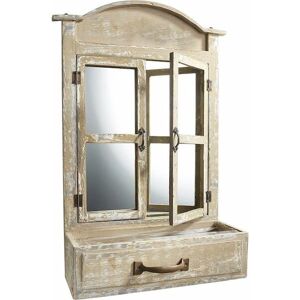 Home affaire LOCKER Wandspiegel - 36x54x13 cm - Grau-braun - Landhausstil Home affaire LOCKER Wandspiegel - 36x54x13 cm - Grau-braun - Landhausstil