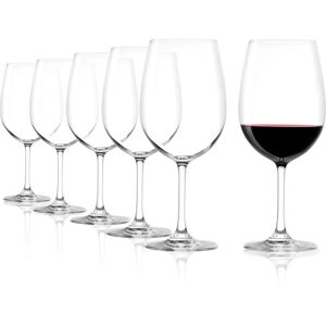 Stolzle Bordeaux Vin Krystalglas Sæt - 6 Store 660ml Glas Stolzle Bordeaux Vin Krystalglas Sæt - 6 Store 660ml Glas