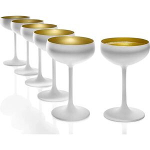 Verre à cocktail Olympic blanc et or 230 ml - Publicité Verre à cocktail Olympic blanc et or 230 ml - Publicité