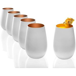 Set van 6 Olympisch Bianco Bronzo glazen Set van 6 Olympisch Bianco Bronzo glazen