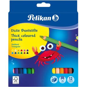 Pelikan 700160 Dreieckige Buntstifte Mehrfarbig - 12 Stück Pelikan 700160 Dreieckige Buntstifte Mehrfarbig - 12 Stück