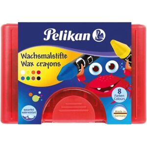 Pelikan 723148 Crayons - Résistants à l'eau, Ronds, À base de cire - 8 pcs. Pelikan 723148 Crayons - Résistants à l'eau, Ronds, À base de cire - 8 pcs.