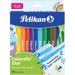 Stylo en Feutre Pelikan 10 pcs - Coloré, à base d'eau, Écologique - Publicité Stylo en Feutre Pelikan 10 pcs - Coloré, à base d'eau, Écologique - Publicité