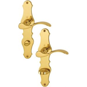 Ensemble poignée de porte Weimar en laiton - Poignée intérieure - Publicité Ensemble poignée de porte Weimar en laiton - Poignée intérieure - Publicité