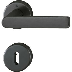 Ensemble de poignées de porte en laiton Hoppe M1642/42KV/42KVS - Intérieur, Fini satiné - Publicité Ensemble de poignées de porte en laiton Hoppe M1642/42KV/42KVS - Intérieur, Fini satiné - Publicité