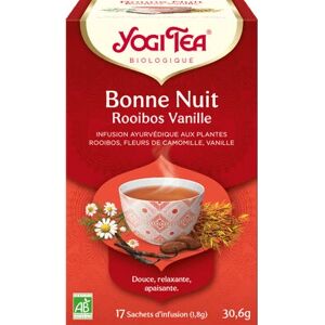Thé Herbes Yogi - Rooibos & Vanille - 17 Sachets - Publicité Thé Herbes Yogi - Rooibos & Vanille - 17 Sachets - Publicité