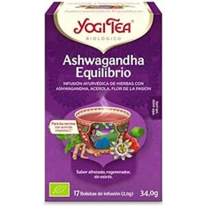 Yogi Té Equilibrio de Ashwagandha - Infusión herbal adaptógena Yogi Té Equilibrio de Ashwagandha - Infusión herbal adaptógena