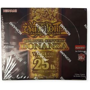 Konami Yu-Gi-Oh! Quarter Century Bonanza Booster Box - Booster Box with 24 Packs Konami Yu-Gi-Oh! Quarter Century Bonanza Booster Box - Booster Box with 24 Packs