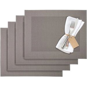 Westmark Home Taupe Light Table Mats Set of 4 Westmark Home Taupe Light Table Mats Set of 4