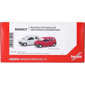 Herpa Renault Twingo - Mini-Kit, Vermelho Vivo & Vanille Jaune - Voiture de Modèle - Publicité Herpa Renault Twingo - Mini-Kit, Vermelho Vivo & Vanille Jaune - Voiture de Modèle - Publicité