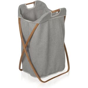Cesto de ropa de bambú möve - 100L Plegable Duradero Gris Cesto de ropa de bambú möve - 100L Plegable Duradero Gris