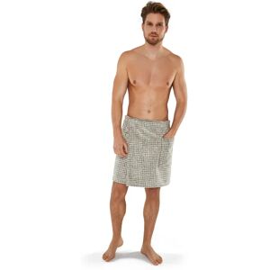 Möve Eden Bathrobe - Cotton Linen Checkered - 50cm Möve Eden Bathrobe - Cotton Linen Checkered - 50cm