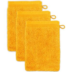 MÖVE Superwuschel - Set of 3 Unicolor Gold Wash Gloves - Wash Cloths MÖVE Superwuschel - Set of 3 Unicolor Gold Wash Gloves - Wash Cloths