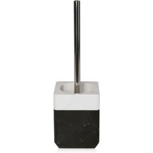 MÖVE Escobilla de Inodoro Blanco y Negro - Mármol - 38cm Juego de accesorios para inodoro MÖVE Escobilla de Inodoro Blanco y Negro - Mármol - 38cm Juego de accesorios para inodoro
