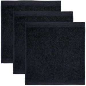 MÖVE Superwuschel - 3 black washcloths 30x30cm MÖVE Superwuschel - 3 black washcloths 30x30cm