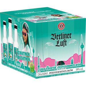 Liqueur de Menthe Berliner Luft - 18%, 24 Mini Bouteilles - Publicité Liqueur de Menthe Berliner Luft - 18%, 24 Mini Bouteilles - Publicité