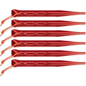 Tatonka Tent Pegs - 19 cm - Red - V-shaped, Pack of 6 Tatonka Tent Pegs - 19 cm - Red - V-shaped, Pack of 6
