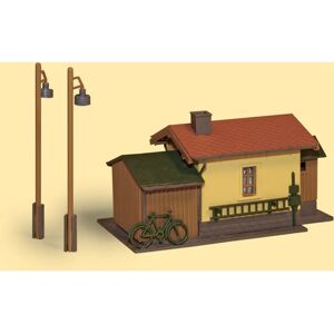 Auhagen Modellbahnhaus - Braun - Lokschuppen - 11322 Auhagen Modellbahnhaus - Braun - Lokschuppen - 11322