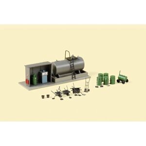Auhagen Model H0 Tankstation - Kleine Locomotief Auhagen Model H0 Tankstation - Kleine Locomotief