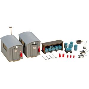 Auhagen 11478 H0 Golfplaten loods - Olielager Auhagen 11478 H0 Golfplaten loods - Olielager