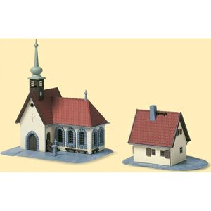 Auhagen 14461 N Landkirche & Pfarrhaus - Modellbahnzubehör Auhagen 14461 N Landkirche & Pfarrhaus - Modellbahnzubehör