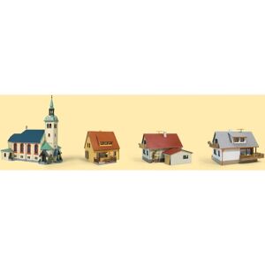 Auhagen 15201 Modelspoor Startset - H0, TT, Kleurrijke Gebouwen Auhagen 15201 Modelspoor Startset - H0, TT, Kleurrijke Gebouwen