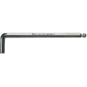 Clé Allen en L Wera 1 pièce - Hex-Plus, Longue Levier, Finition Chrome Clé Allen en L Wera 1 pièce - Hex-Plus, Longue Levier, Finition Chrome