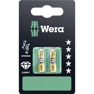 Wera Insert Bit - PZ 2 - 25mm - Impact-Resistant - Durable Wera Insert Bit - PZ 2 - 25mm - Impact-Resistant - Durable