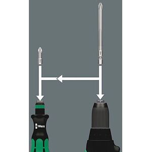 Wera 05051024001 Ergonomic Compact Screwdriver - Manual & Mechanical Use Wera 05051024001 Ergonomic Compact Screwdriver - Manual & Mechanical Use