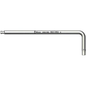 Wera - Piegata Hex Key with Ball Head - Stainless Steel - Hex-Plus - Long Arm Wera - Piegata Hex Key with Ball Head - Stainless Steel - Hex-Plus - Long Arm
