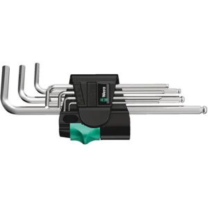 Wera 950 PKL/7 SM N Hex Key Set High Torque with Ball-end - Hex-Plus, Chrome, 7 pcs Wera 950 PKL/7 SM N Hex Key Set High Torque with Ball-end - Hex-Plus, Chrome, 7 pcs