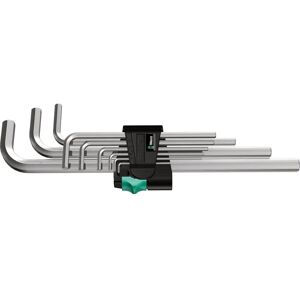 Wera 950/9 SMN Hex Key Set - Silver, 9 pcs - Hex-Plus, 1.5-10mm Wera 950/9 SMN Hex Key Set - Silver, 9 pcs - Hex-Plus, 1.5-10mm