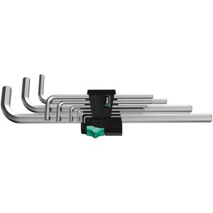 Wera 950/9 SMN Hex Key Set - Silver, 9 pcs - Hex-Plus, 1.5-10mm Wera 950/9 SMN Hex Key Set - Silver, 9 pcs - Hex-Plus, 1.5-10mm