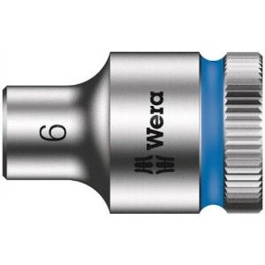 Wera Chromium-Vanadium Steel 3/8" Socket - 6mm - for manual and mechanized use Wera Chromium-Vanadium Steel 3/8" Socket - 6mm - for manual and mechanized use