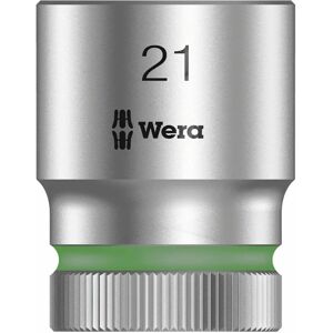 Wera 21mm Socket Wrench - 37mm Length - Chrome Vanadium - 1/2" Drive Wera 21mm Socket Wrench - 37mm Length - Chrome Vanadium - 1/2" Drive