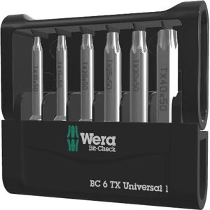 Wera Torsion Extra Tough Screwdriver Bits Set - 6 pcs Wera Torsion Extra Tough Screwdriver Bits Set - 6 pcs