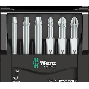 Wera 05056473001 Set di Punte per Cacciavite - Universale 6 Pezzi Wera 05056473001 Set di Punte per Cacciavite - Universale 6 Pezzi