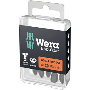 Wera 855/4 Diamond Hard PZ Impact Driver Bit - 5 pcs Wera 855/4 Diamond Hard PZ Impact Driver Bit - 5 pcs