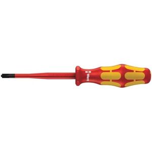 Wera 165ISS PZ/S VDE Insulated Screwdriver - Pozidriv, Flat, 100mm Wera 165ISS PZ/S VDE Insulated Screwdriver - Pozidriv, Flat, 100mm